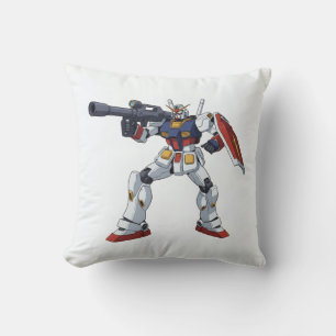 Cojín Decorativo Clásico Retro RX-78-2 Gundam Mecha Anime Ilustraci