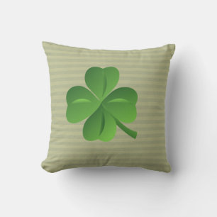 Cojín Decorativo Clásico Trendy Trébol Irlandés Afortunado
