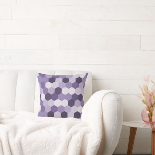 Cojín Decorativo Clásicos de Lavendar Geométrico Hexagonal