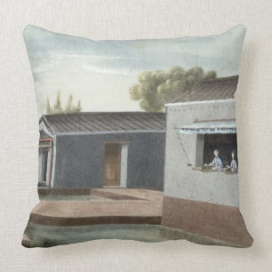 Cojín Decorativo Clasificación del té (w/c en el papel) 2