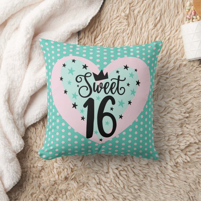 Cojín Decorativo Classic Charm! Sweet 16 Gift Throw Pillow (Manta)
