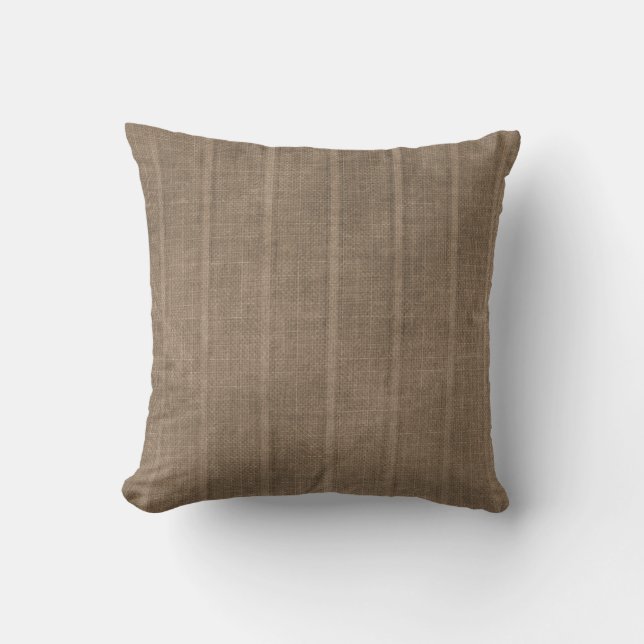 Cojín Decorativo Classic Faux Linen Brown (Anverso)