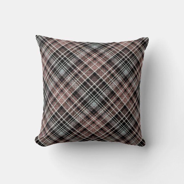Cojín Decorativo Classic Plaid Tartan  Throw Pillow (Anverso)