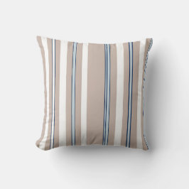 Cojín Decorativo Classic Stripe Beige, white and blue 