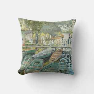 Cojín Decorativo Claude Monet. Bañistas en La Grenouillère