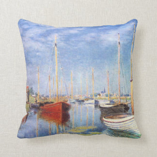 Cojín Decorativo Claude Monet: Barcos de placer en Argenteuil