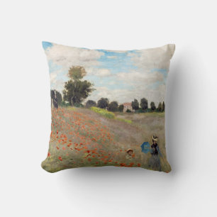 Cojín Decorativo Claude Monet - Campo de amapolas