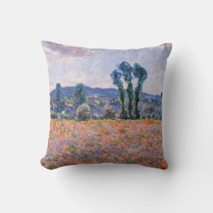 Cojín Decorativo Claude Monet - Campo de amapolas 1890 (Giverny)