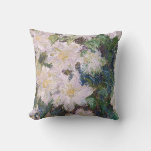 Cojín Decorativo Claude Monet - Clemátides blancas