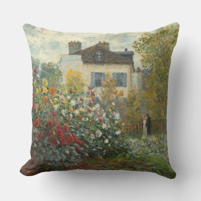 Cojín Decorativo Claude Monet el | el jardín del artista en (Anverso)