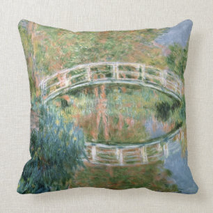 Cojín Decorativo Claude Monet el   el puente japonés, Giverny