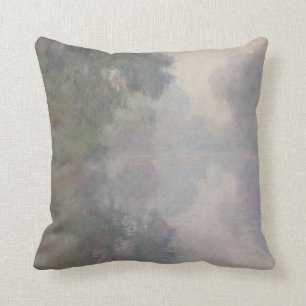Cojín Decorativo Claude Monet el   el Sena en Giverny, nieblas de