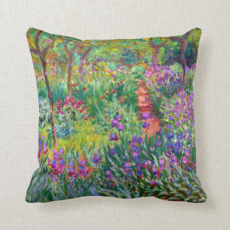 Cojín Decorativo Claude Monet: El jardín Iris de Giverny