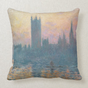 Cojín Decorativo Claude Monet el las casas del parlamento, puesta