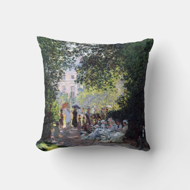 Cojín Decorativo Claude Monet el Parc Monceau (Anverso)