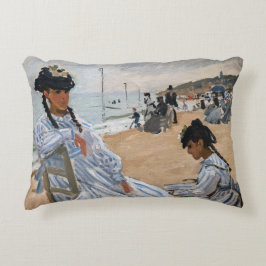 Cojín Decorativo Claude Monet - En la playa de Trouville