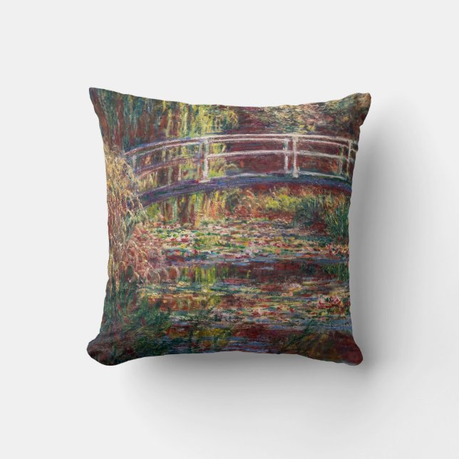 Cojín Decorativo Claude Monet - estanque de Lily del Agua, Armonía  (Anverso)