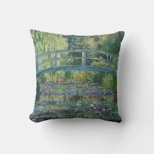 Cojín Decorativo Claude Monet - Estanque de nenúfares, Armonía Verd