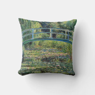 Cojín Decorativo Claude Monet - Estanque de nenúfares y puente japo