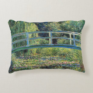 Cojín Decorativo Claude Monet - Estanque de nenúfares y puente japo