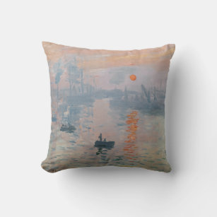 Cojín Decorativo Claude Monet - Impresión, amanecer