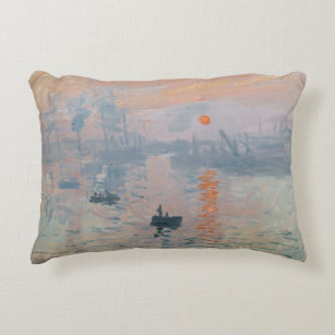 Cojín Decorativo Claude Monet - Impresión, amanecer