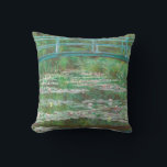 Cojín Decorativo Claude Monet Impresionismo<br><div class="desc">Claude Monet "El puente japonés" lanza almohada. Arte impresionista.</div>