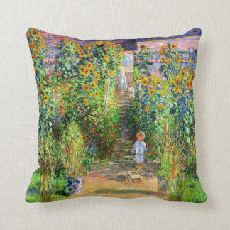Cojín Decorativo Claude Monet: Jardín de Monet en Vétheuil