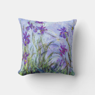 Cojín Decorativo Claude Monet - Lilas Irises / Iris Mauves
