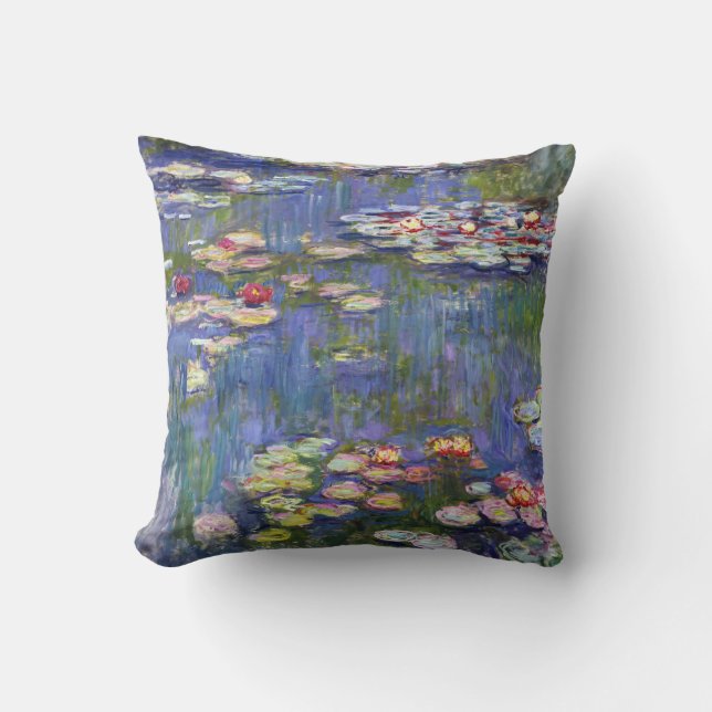 Cojín Decorativo Claude Monet - Lilies de agua / Nympheas (Anverso)