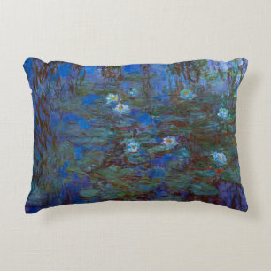 Cojín Decorativo Claude Monet - Nenúfares azules