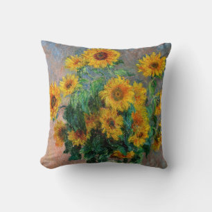 Cojín Decorativo Claude Monet - Ramo de Girasoles