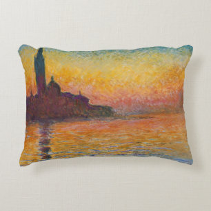 Cojín Decorativo Claude Monet - San Giorgio Maggiore al anochecer