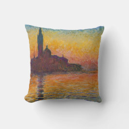 Cojín Decorativo Claude Monet - San Giorgio Maggiore en Dusk