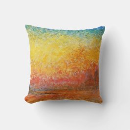 Cojín Decorativo Claude Monet Sunset En Venecia Arte Impresionante