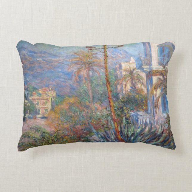 Cojín Decorativo Claude Monet - Villas de Bordighera (Anverso)