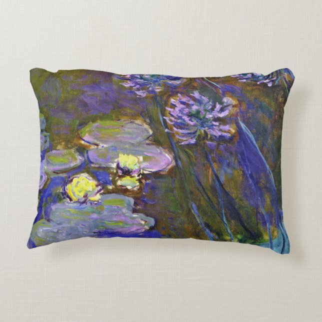 Cojín Decorativo Claude Monet Water Lilies Agapanthus (Reverso)