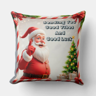 Cojín Decorativo Claus festivo y muñeco de nieve