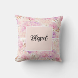 Cojín Decorativo Claveles rosados y lavanda,