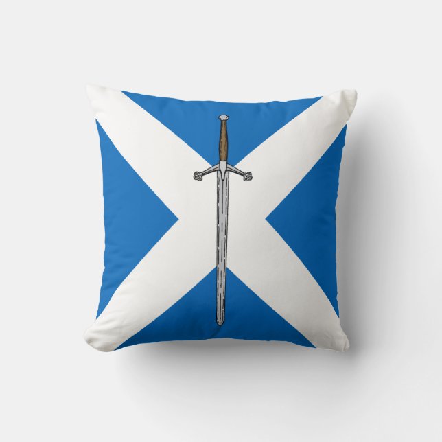 Cojín Decorativo Claymore y Saltire (Anverso)