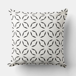 Cojín Decorativo Clean Abstract Black and White Geometric 