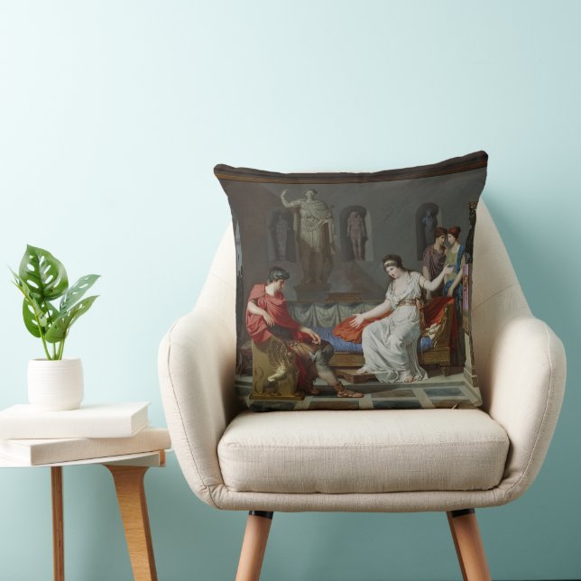 Cojín Decorativo Cleopatra y Octavian de Louis Gauffier (Silla)