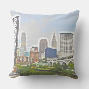 Cojín Decorativo Cleveland Ohio West River Pillow