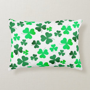 Cojín Decorativo Clover Shamrock Irish Green Spring St Patrons Day