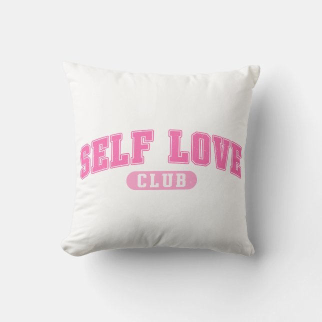 Cojín Decorativo Club de amor propio (Anverso)