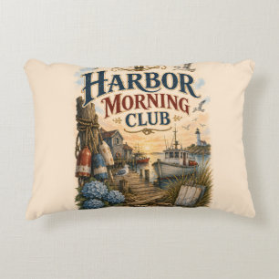 Cojín Decorativo Club de la Mañana del Puerto Faro Costero