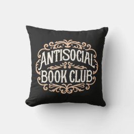 Cojín Decorativo Club de libros antisociales