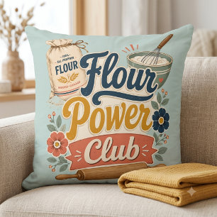 Cojín Decorativo Club de Panadería Cottage Flour Power