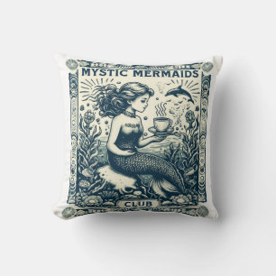 Cojín Decorativo Club de Sirenas Místicas - Sueño bajo las olas