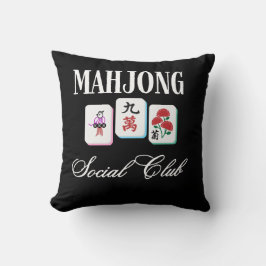 Cojín Decorativo Club Social de Mahjong 
